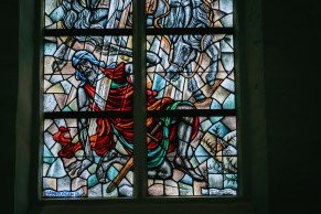 Detail glas-in-lood-raam